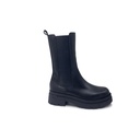 Art. 901 Stivaletto Beatles In Vera Pelle Nero